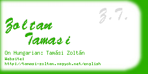 zoltan tamasi business card